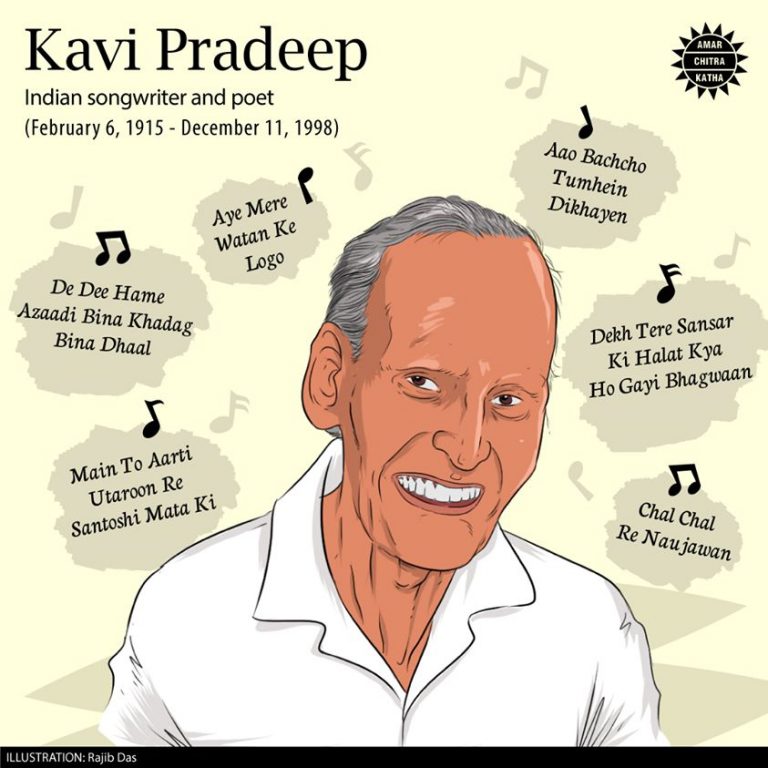 Kavi Pradeep (1915-1998) - Amar Chitra Katha