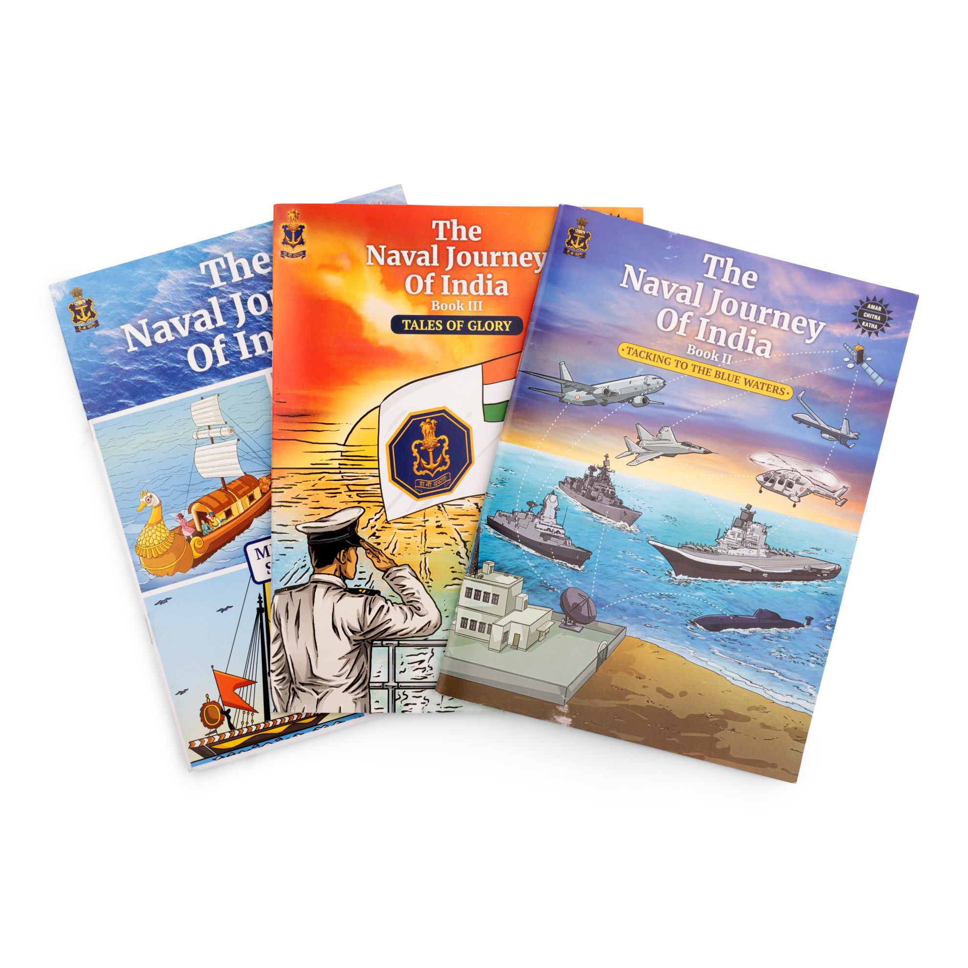 Naval Journey Of India Collection Pack Of 3 Amar Chitra Katha